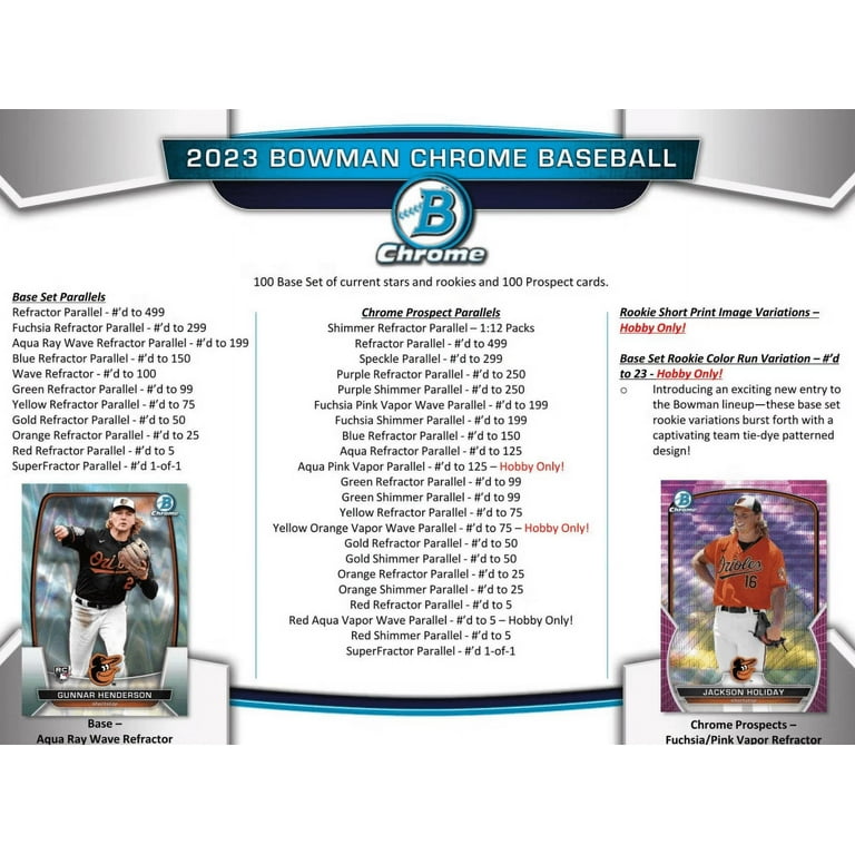 2023 Bowman Chrome Baseball Hobby Box 