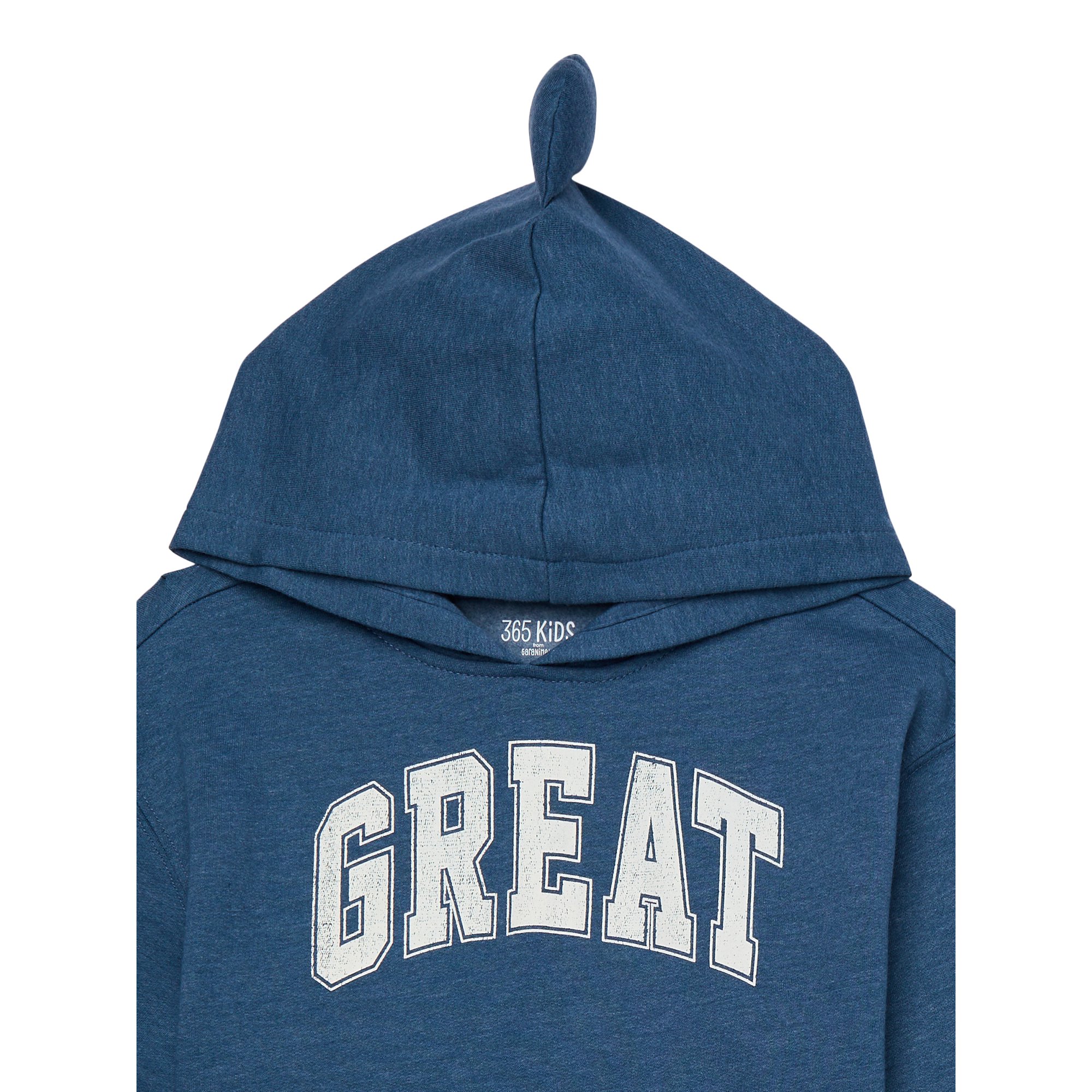 365 Kids from Garanimals Boys Mix and Match Shark Hoodie with Long Sleeves, Sizes 4-10