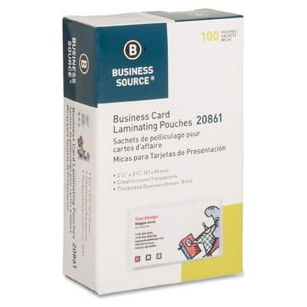 Business Source 10 mil Laminating Pouches - Laminating Pouch/Sheet Size: 9 Business Source 10 mil Laminating Pouches - Laminating Pouch/Sheet Size: 9