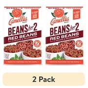 (2 pack) Camellia Beans for 2 Red Beans with 14 Spices & Seasoning 6.7 oz