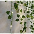 thumbnail image 5 of ZOELNIC Battery Operated Vine Fairy String Lights 20LED Artificial Leaf Hanging Garland Light for Christmas Wedding Bouquets Party Event Home Decor, 5 of 11