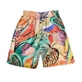 thumbnail image 2 of kingque Hawaiian Print Shorts for Men Surfing Swimming Board Shorts Trunks Swimwear Beachwear Summer Short Pants, 2 of 4
