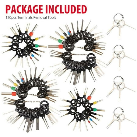 

120pcs Car Terminal Removal Tool Kit Wire Connector Extractor Puller Release Pin