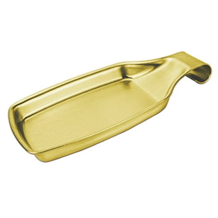 

YOWELL Spoon Rest for Kitchen Counter 304 Stainless Steel Spoon Holder for Stove Top Dishwasher Safe 8 * 4.3 inches(Gold)