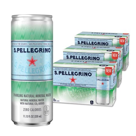 S.Pellegrino Sparkling Natural Mineral Water, 11.15 fl oz ...
