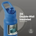 thumbnail image 6 of TAL 32oz Stainless Steel Dual Sport Water Bottle with Silicone Straw and Lock Lid, Blue, 6 of 12