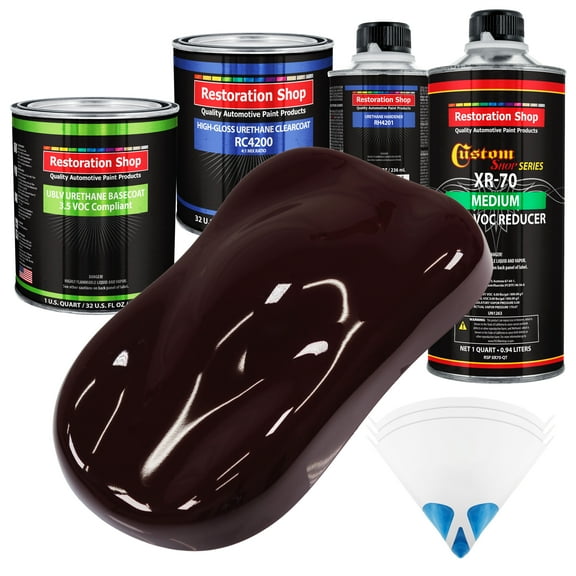 Royal Maroon Quart Kit Low VOC URETHANE BASECOAT Car Auto Body Paint Kit