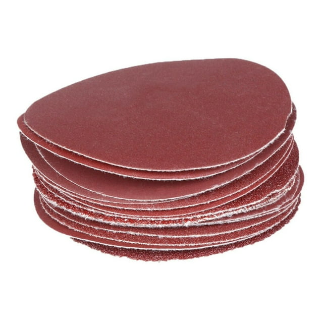 10Pcs 5Inch/125Mm 40-2000Grit Rond Forme Sable Feuilles de Papier de Verre Polissage