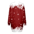 thumbnail image 3 of Vestidos de Verano 2025 Para Mujer, Moda de Otoño E Invierno, Estampado Navideño, Cuello Redondo, Manga Larga, Vestido Informal, 3 of 3