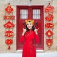 thumbnail image 3 of Pareado Tigres chinos Decoración porche colgante Pared Bienvenida Festival de primavera Suministros Feliz año de nuevo 2022 para Yuyangstore Pareado de Año Nuevo, 3 of 7