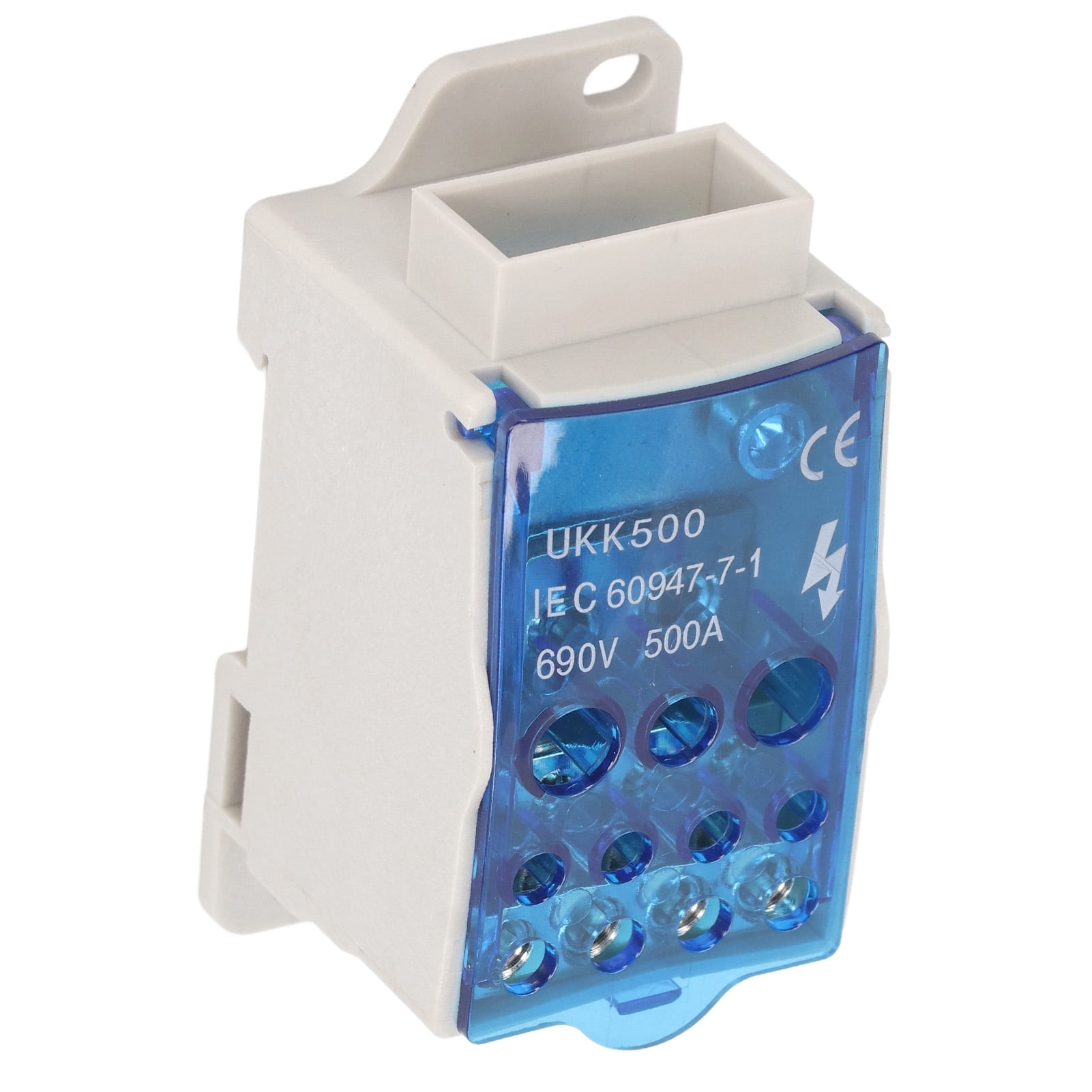 Terminal Distribution Box 500A 35mm DIN Rail Terminal Block Power Junction Box AC 690V
