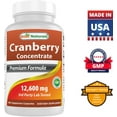 thumbnail image 7 of 3 Pack Best Naturals Cranberry Concentrate 12600 mg 180 Vegetarian Capsules, 7 of 7