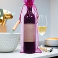 thumbnail image 4 of BESTYASH 10Ud Bolsas Para De Vino Con De Satén En Organza Rosa Para Regalos, 4 of 6