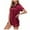 Wine, variant on Azrian Womens Silk Satin Pajamas Set Two-Piece Sleepwear Loungewear Pjs Button-Down Sets,Casual Fashion Home Wear Pajamas Short Sleeve Pajama Set Homewear