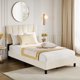 thumbnail image 2 of Yeshouse Estructura de cama tapizada individual/doble/king size, cabecero ajustable, soporte de listones de madera resistentes, no requiere somier, fácil montaje, 2 of 7