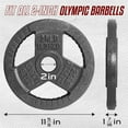 thumbnail image 5 of Yes4All Tri Grip Cast Iron Olympic Weight Plates, 25 lbs, 5 of 7