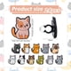 thumbnail image 2 of 24 piezas de adornos para lápices con forma de gato, de silicona., 2 of 6