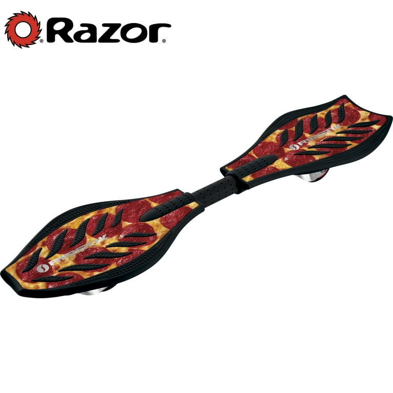 Razor RipStik Caster Board - Black/Pizza, 2 Wheeled Skateboard