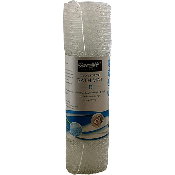 Dependable Industries Inc. Essentials Velvet Grass Bathmat Textured Spa
