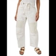 thumbnail image 2 of Pantalones Vaqueros Holgados de para Mujer, de Tiro Bajo, con Parches y Pernera y Bolsillos. L, 2 of 8