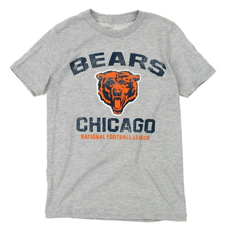 - NFL Youth Chicago Bears Throwback Short Sleeve Tee, Heather Grey