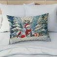 thumbnail image 4 of Merry Christmas American Shorthair Enjoys Catmas Winter Xmas Holiday Quilt Pillowcase Cat Lover Kitten Owner Gifts Throw Pillow Cover Bed Home Decor - 02022, 4 of 5