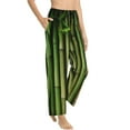 thumbnail image 6 of Salouo Green Bamboo Fence1 Print Women's Pajama Pants Casual Loose Sweatpants PJs Flowy Pants Drawstring Palazzo for Women Wide Leg Pants Lounge Pajama -X-Large, 6 of 8
