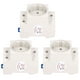 thumbnail image 5 of 3 piezas Adaptador de riel de toma de corriente Conector industrial de toma de corriente Enchufe europeo CA 250 V 10-16 A, 5 of 9