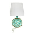 thumbnail image 1 of Maritime 14.75" Medium Fisherman's Shoreside Colored Glass Rope Table Lamp, 1 of 2