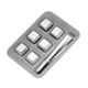 thumbnail image 2 of Juego de piedras para whisky de acero inoxidable de 8 • Cubitos de hielo reutilizables para bebidas • 304 Grado alimentario • Refrigeración sin dilución • Cubos fríos de 26mm con pinzas y caja, 2 of 6