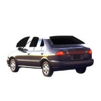 Haiy Co - PreCut 2Ply 10% Window Tint Film Kit For 1995-1999 Nissan Sentra Sedan -Side+Rear Window