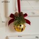 thumbnail image 3 of Xihbxyly Colgante de Pajarita de Terciopelo Rojo Navideño, Campanas Navideñas Doradas Brillantes, Decoración para Árbol Festivo, Ideal para Decoración de Hogar, Hotel, Oficina, Alegría Navideña, 1 Ju, 3 of 3