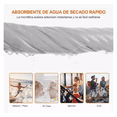 thumbnail image 2 of Toalla De Baño De Microfibra De Secado Rápido Deportivo Gris Liso Belug, 2 of 4