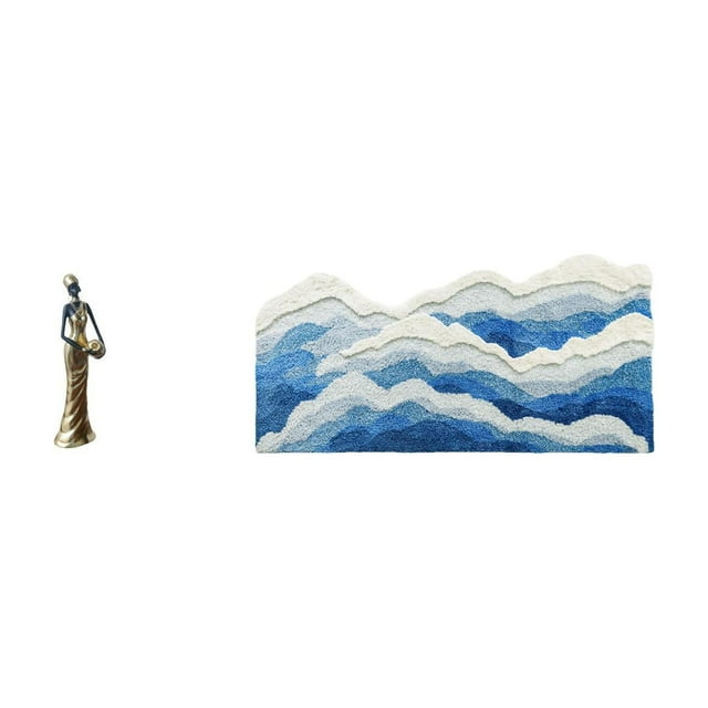 Figura Decorativa De Mujer Africana Para Decoración Del Hogar, Ideal Para Hoteles. Alfombra Antideslizante Para Habitación Infantil, Perfecta Para La Entrada, El Dormitorio O La Sala De Juegos.