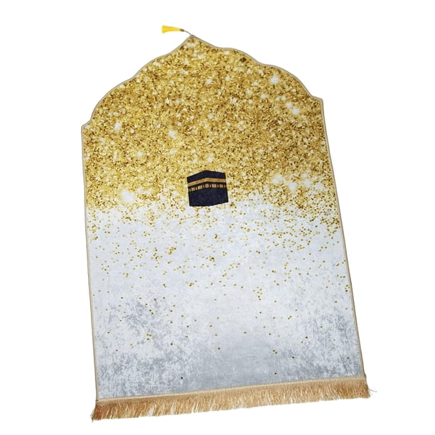 Alfombra de oración, alfombra de oración, alfombra de oración coleccionable suave, alfombra de piso Dorado