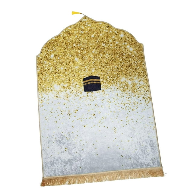DOLITY Tapis de Prière Tapis de Prière Tapis de Collection pour Voyage Extérieur Salon Doré