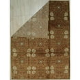 thumbnail image 3 of EORC Rust Handmade Wool Transitional Ningxia? Rug, 9'x 12', 3 of 4