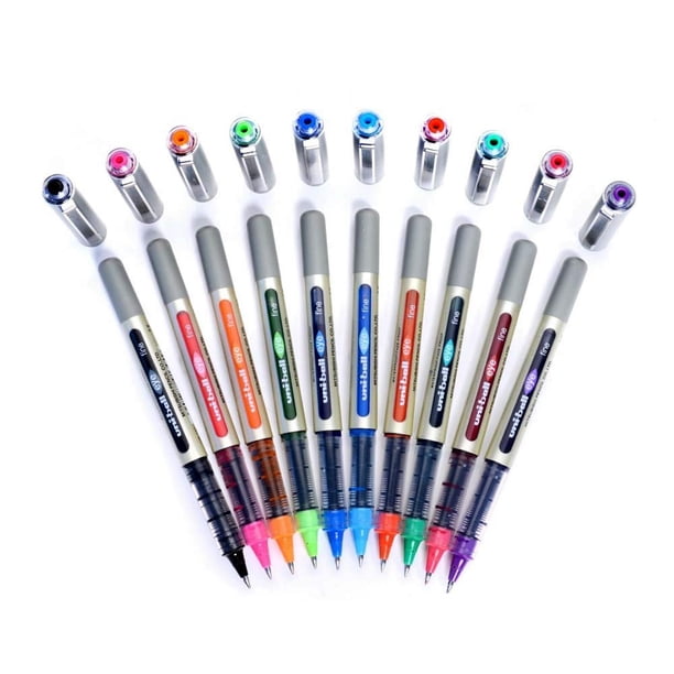 Bolígrafos Uni-Ball EYE UB-157 de 0,7 mm, paquete de 10 colores mezclados