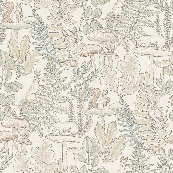 Chesapeake Holt Pastel Woodland Wallpaper