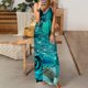 thumbnail image 1 of Vestido estampado de tirantes sin mangas de playa casual de verano para mujer Pompotops  qyievc1704, 1 of 4