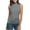 Grey, variant on Womens Fashion Casual Solid Color Sleeveless Turtleneck Tee Shirt Blouse T-Shirt Top