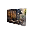 thumbnail image 1 of Street corner cafe - 24"x36" canvas - Print on demand, 1 of 5