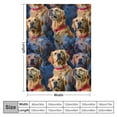 thumbnail image 4 of Qinduosi  Dog Blanket for Kids Adults, Animal Pattern Plush Dog Blanket Gift for Lovers,Double Sided Blanket Sherpa Throw Print Flannel Fleeceinches), 4 of 6