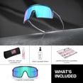 thumbnail image 3 of Oakley OO9462 Sutro S Rectangle Shaped Non-Polarized Sunglasses for Men - Includes Official Eyewear Kit - Matte Navy Frame with Prizm Sapphire Lens, 3 of 7