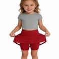 thumbnail image 5 of KAUOD Girls Athletic Skorts Tennis Skirt Elastic Waist Golf Workout Skirts Flowy Running School 𝗨niform Mini Skirt, 5 of 5