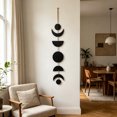 thumbnail image 6 of Gallickan Phase Wall Decor, Wooden Hanging Ornament for Bedroom Living Room Apartment Office, 1pc Moon and Sun Connected Art, Modern Boho Farmhouse Wall Art, Style C, 6 of 9