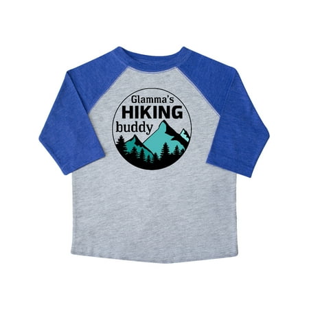 

Inktastic Glamma s Hiking Buddy with Mountains and Trees Gift Toddler Boy or Toddler Girl T-Shirt
