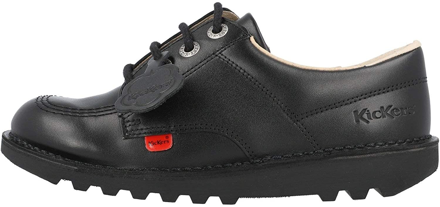 Kids Junior Black Kickers Kick Lo Shoes