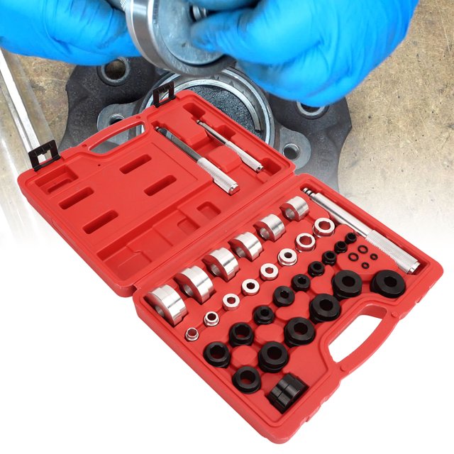 Master Bushing Seal Removal Tool Kit, Durable 33pcs Fast Identification Etched Size Master Bushing Driver Set Sturdy for Car Truck Farm Tractor Lawn Mower