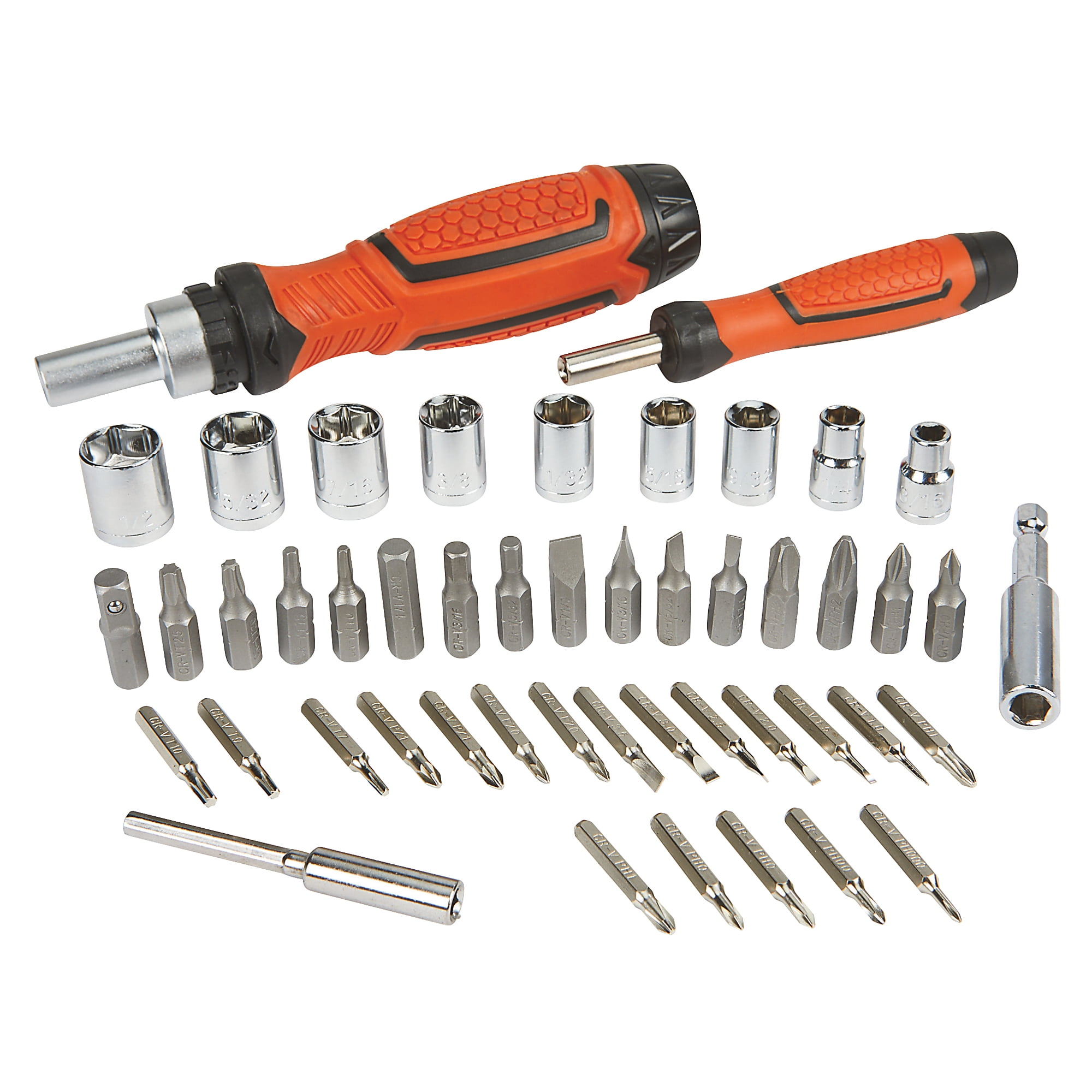 Ironton Ratcheting Screwdriver Sockets, 49-Pc. Set